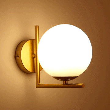 Vintage Industrial Glass Ball Wall Lights Sconce Lamp Loft Fixture Decor jorunhe.com